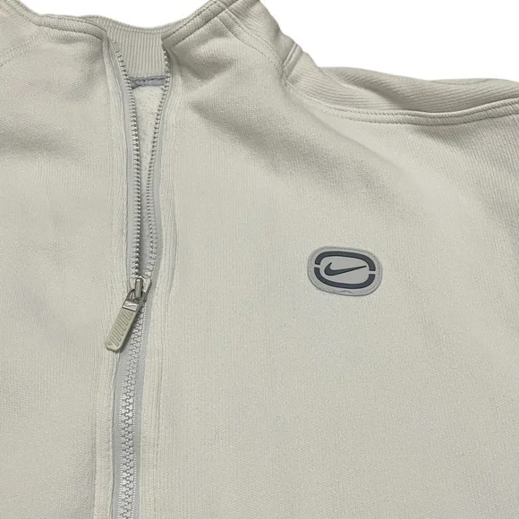 Vintage Nike Grey Tag Heavyweight Full Zip Embroidered Spell Out Size Large - Picture 5 of 6